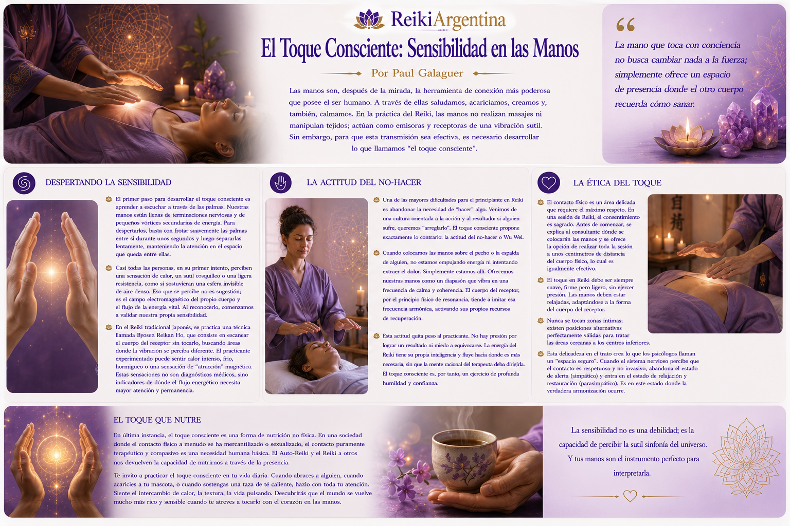 El Toque Consciente: Sensibilidad en las Manos