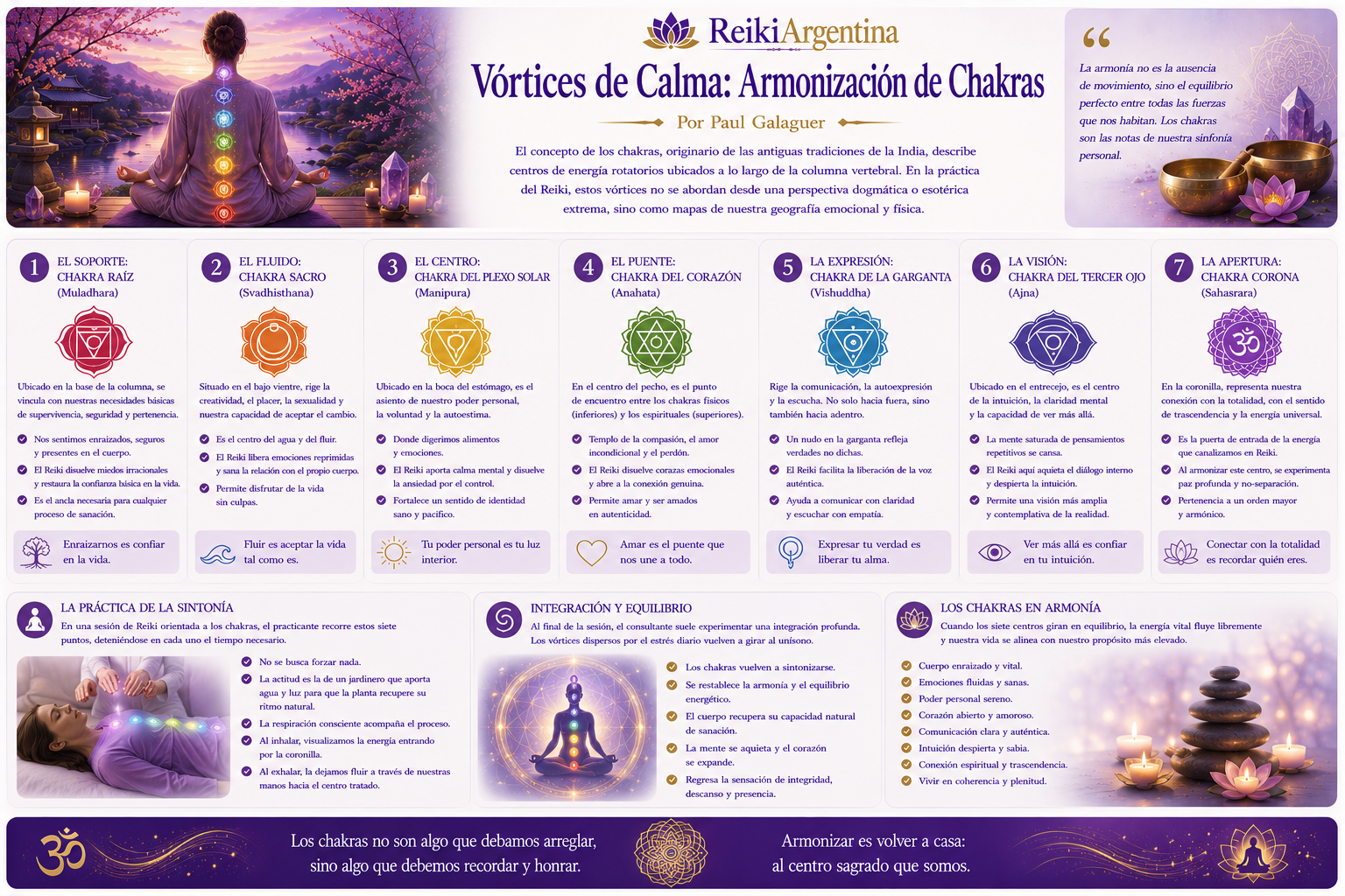 V&oacute;rtices de Calma: Armonizaci&oacute;n de Chakras