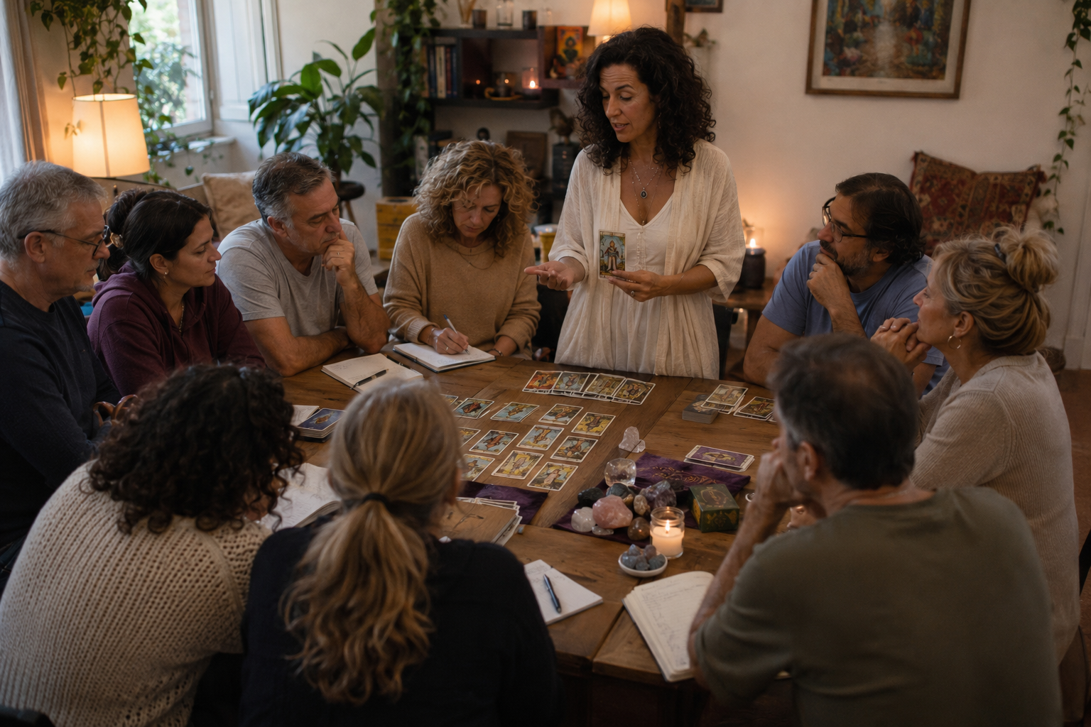Participantes del retiro holístico de reiki disfrutando experiencias de sanación y bienestar