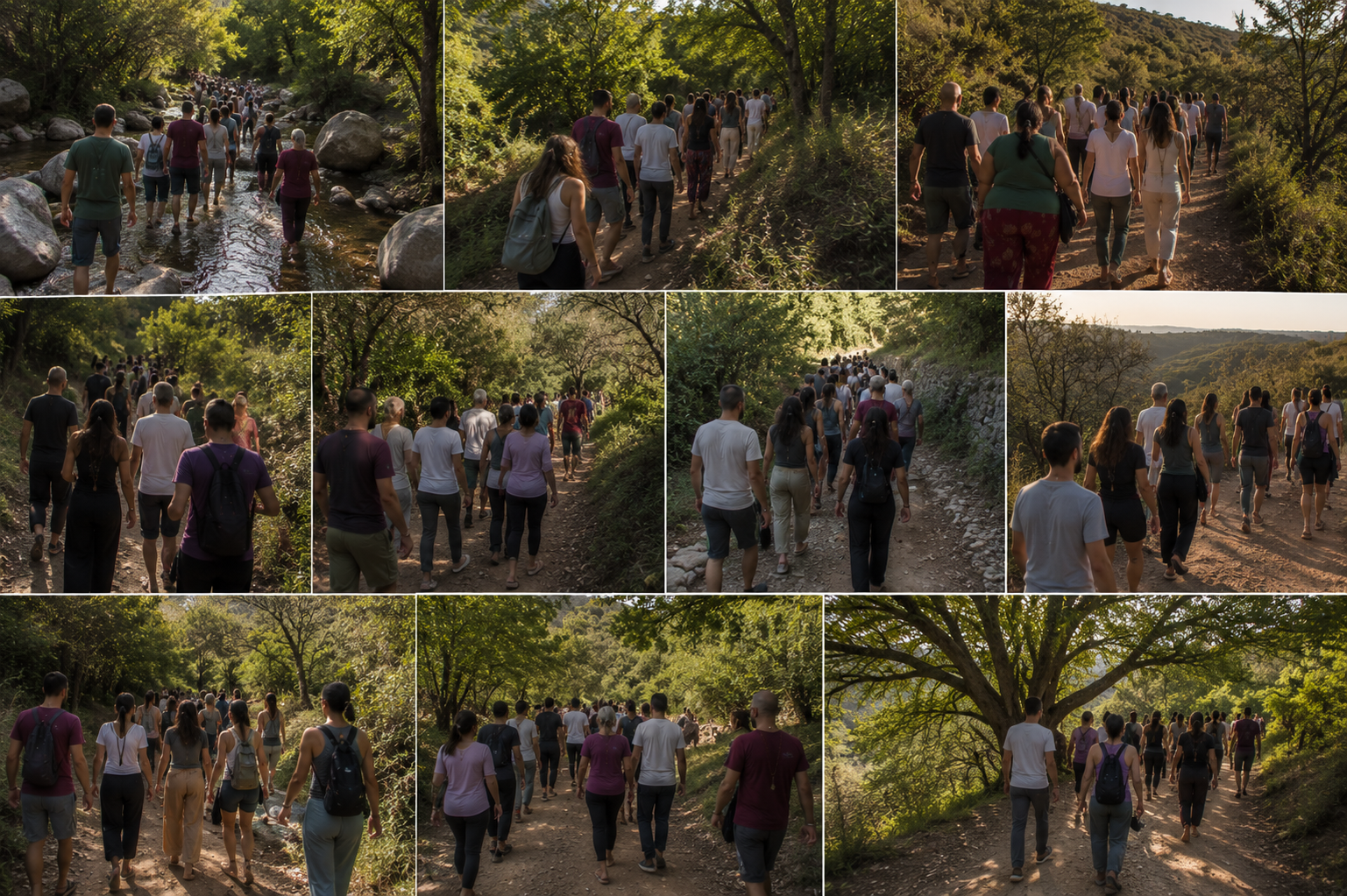 Participantes del retiro holístico de reiki disfrutando experiencias de sanación y bienestar