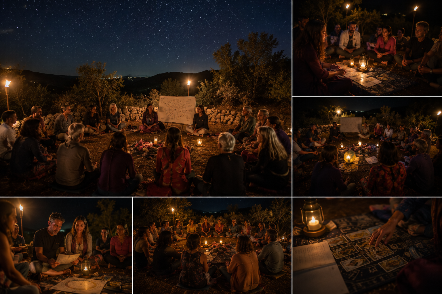 Participantes del retiro holístico de reiki disfrutando experiencias de sanación y bienestar