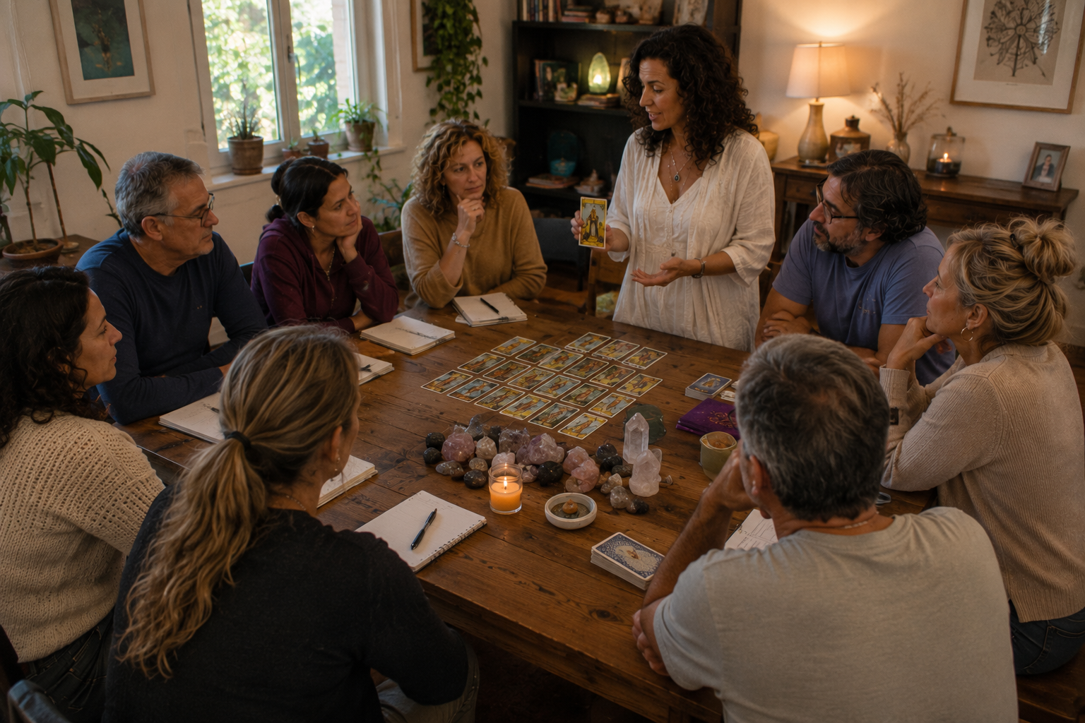Participantes del retiro holístico de reiki disfrutando experiencias de sanación y bienestar