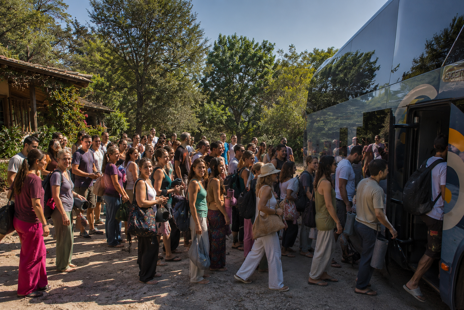 Participantes del retiro holístico de reiki disfrutando experiencias de sanación y bienestar